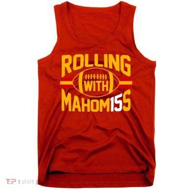 Rolling With Mahomes KC Football Tank Top