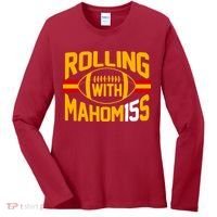 Rolling With Mahomes KC Football Women's Long Sleeve Shirt thumb 0