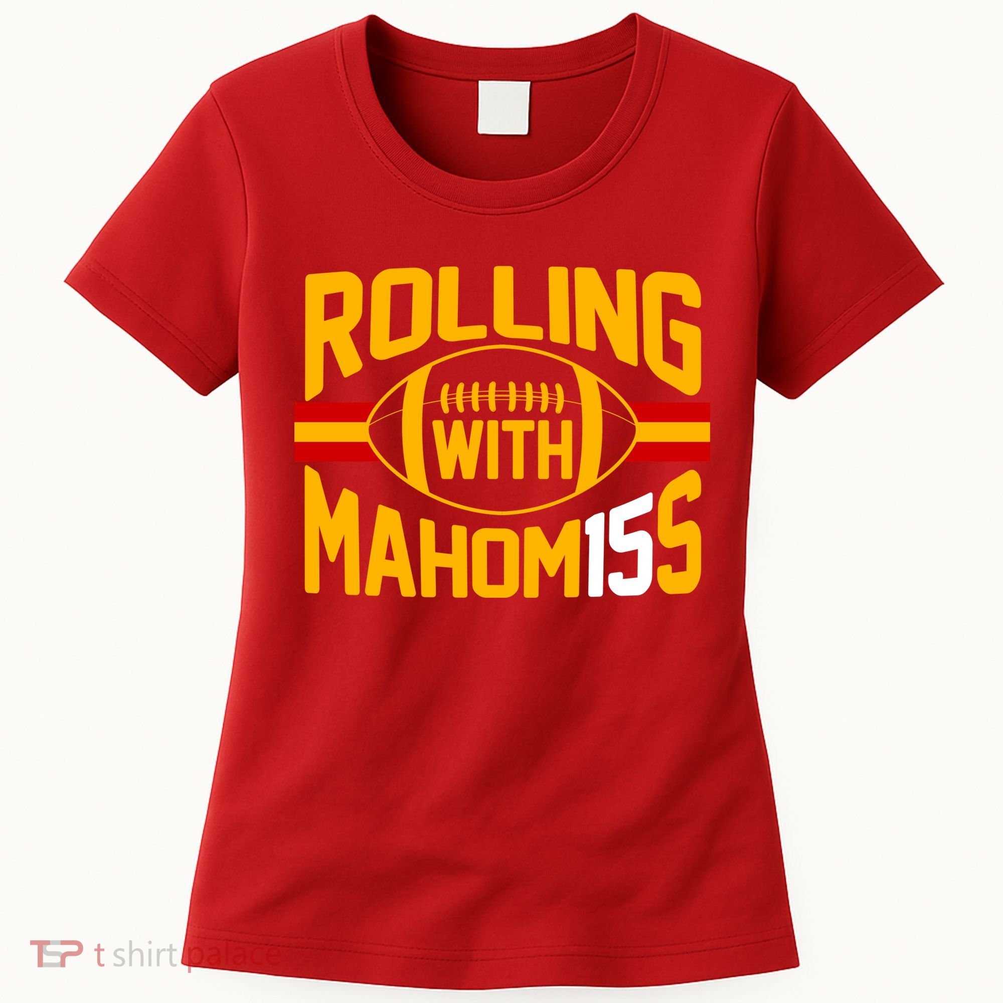 Rolling With Mahomes KC Football Women's T-Shirt