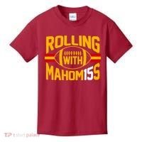 Rolling With Mahomes KC Football Kids T-Shirt thumb 0