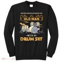 Retired Old Men Drummer Percussion Music Retirement Drums Sweatshirt thumb 0