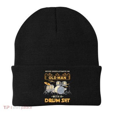 Retired Old Men Drummer Percussion Music Retirement Drums Beanie