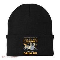 Retired Old Men Drummer Percussion Music Retirement Drums Beanie thumb 0