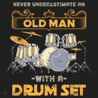 Retired Old Men Drummer Percussion Music Retirement Drums Tumbler thumb 3