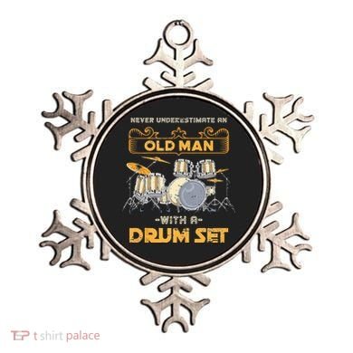 Retired Old Men Drummer Percussion Music Retirement Drums Ornament