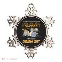 Retired Old Men Drummer Percussion Music Retirement Drums Ornament thumb 0