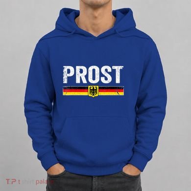 Retro Oktoberfest Man Woman German Flag Prost Hoodie