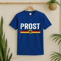 Retro Oktoberfest Man Woman German Flag Prost T-Shirt thumb 2