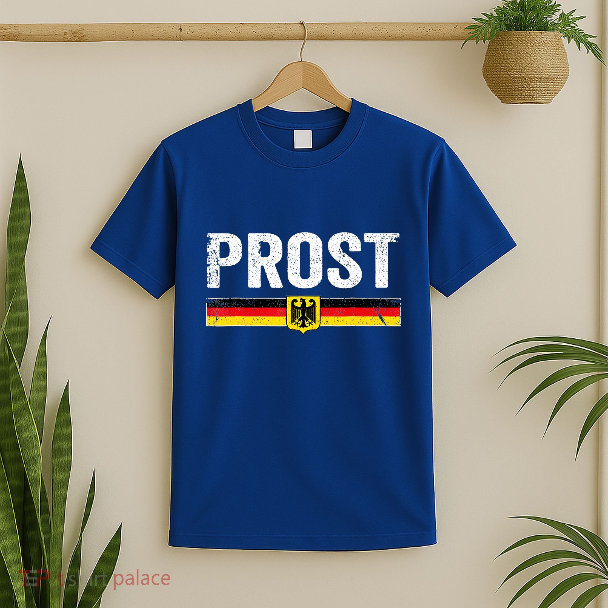 Retro Oktoberfest Man Woman German Flag Prost T-Shirt