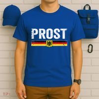 Retro Oktoberfest Man Woman German Flag Prost T-Shirt thumb 6