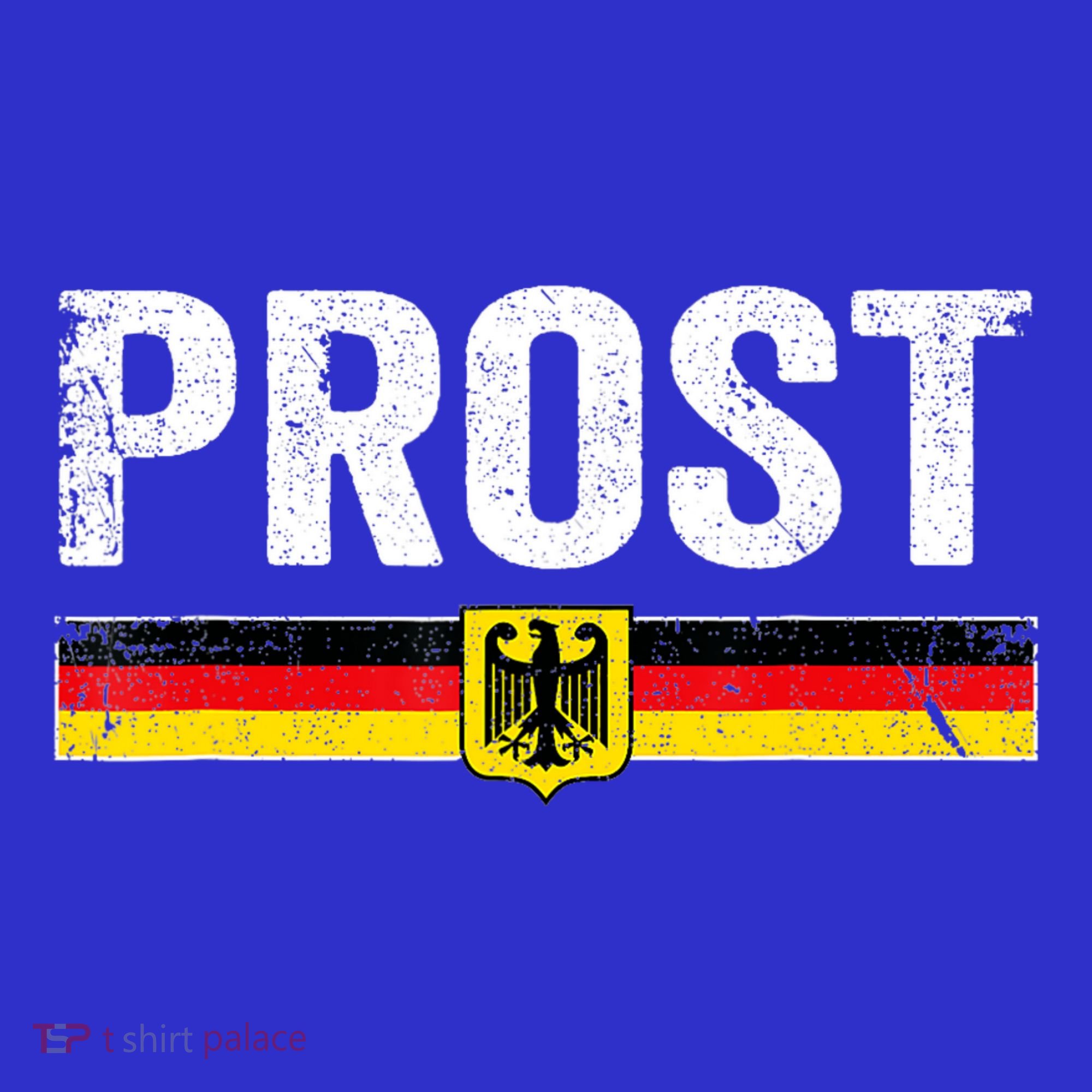 Retro Oktoberfest Man Woman German Flag Prost T-Shirt