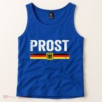 Retro Oktoberfest Man Woman German Flag Prost Tank Top thumb 2