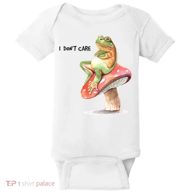 Rog On Mushroom Baby Bodysuit