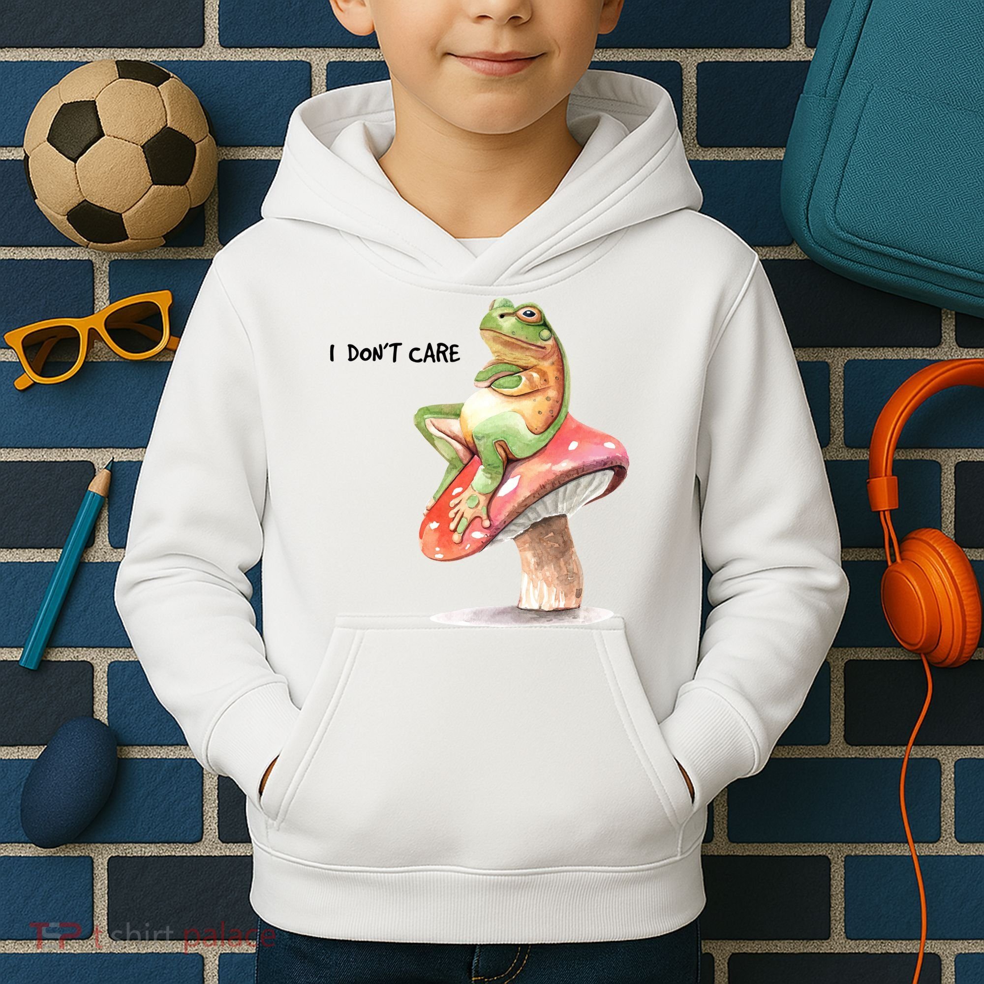 Rog On Mushroom Kids Hoodie