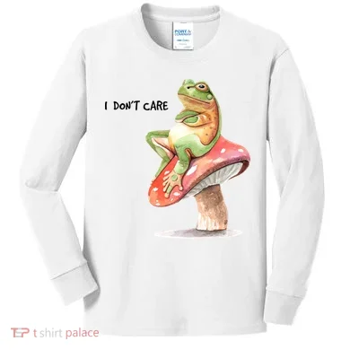 Rog On Mushroom Kids Long Sleeve Shirt
