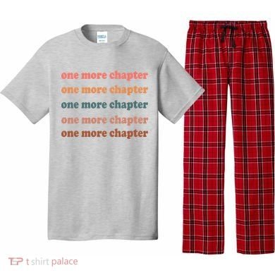 Retro One More Chapter Bookish Funny Pajama Set