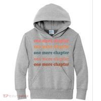 Retro One More Chapter Bookish Funny Kids Hoodie thumb 0