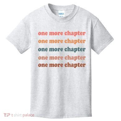 Retro One More Chapter Bookish Funny Kids T-Shirt