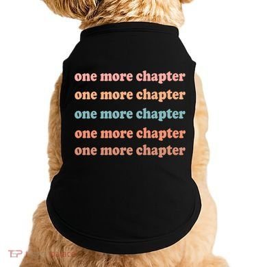 Retro One More Chapter Bookish Funny Doggie Tank