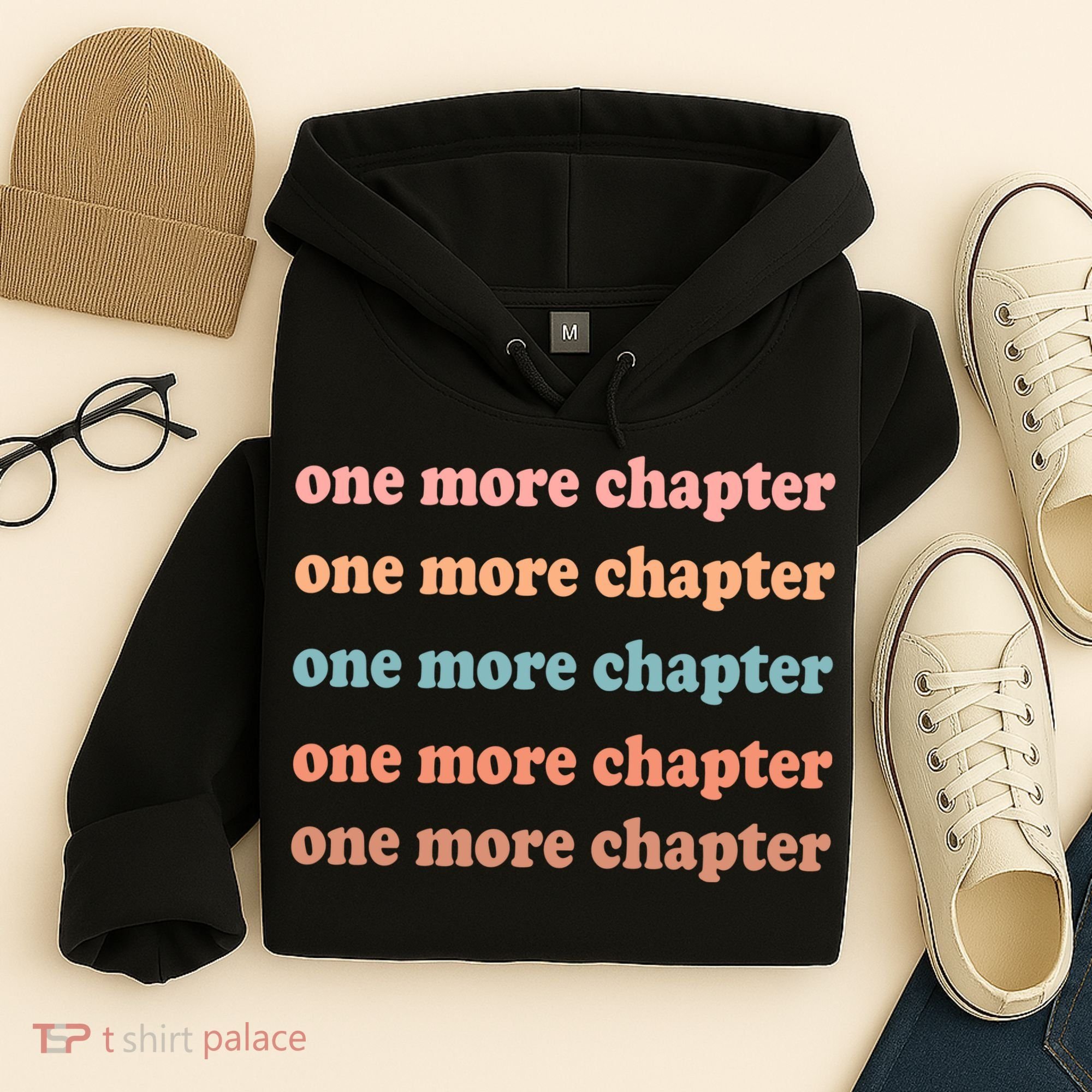 Retro One More Chapter Bookish Funny Hoodie