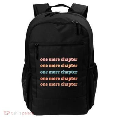 Retro One More Chapter Bookish Funny Backpack