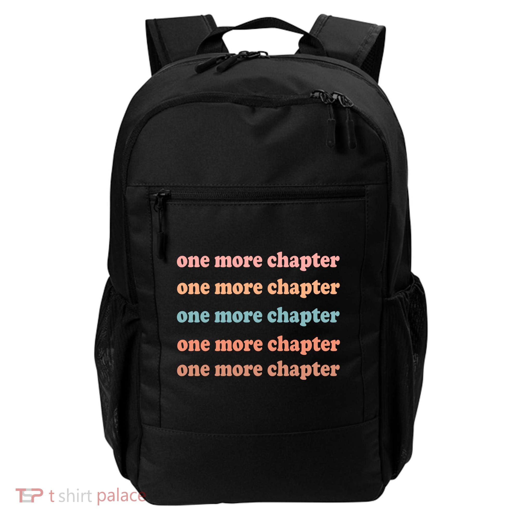 Retro One More Chapter Bookish Funny Backpack