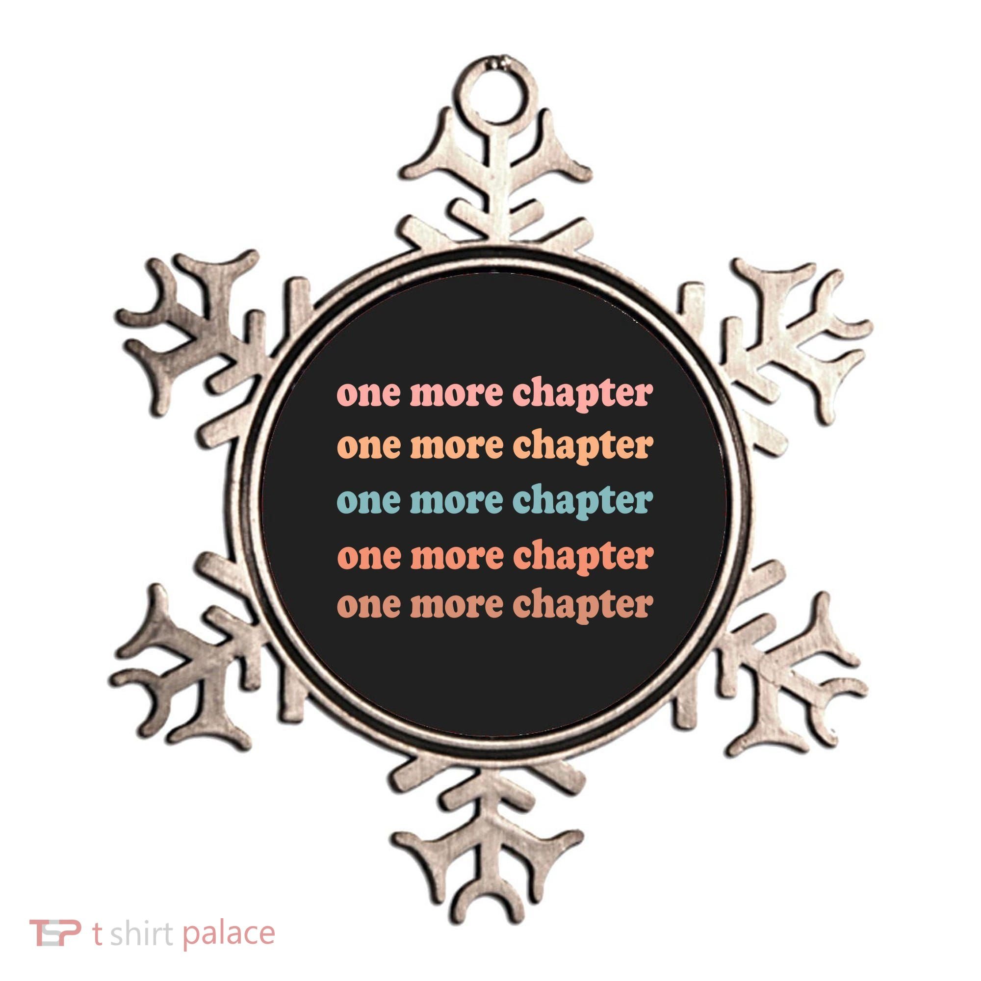 Retro One More Chapter Bookish Funny Ornament