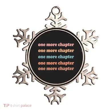 Retro One More Chapter Bookish Funny Ornament
