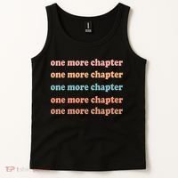 Retro One More Chapter Bookish Funny Tank Top thumb 2