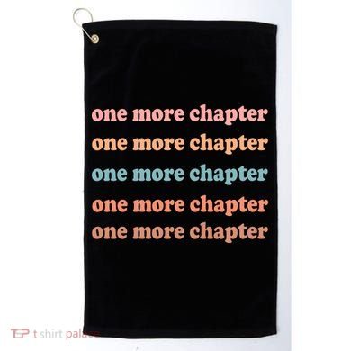Retro One More Chapter Bookish Funny Golf Towel