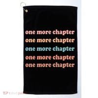 Retro One More Chapter Bookish Funny Golf Towel thumb 0