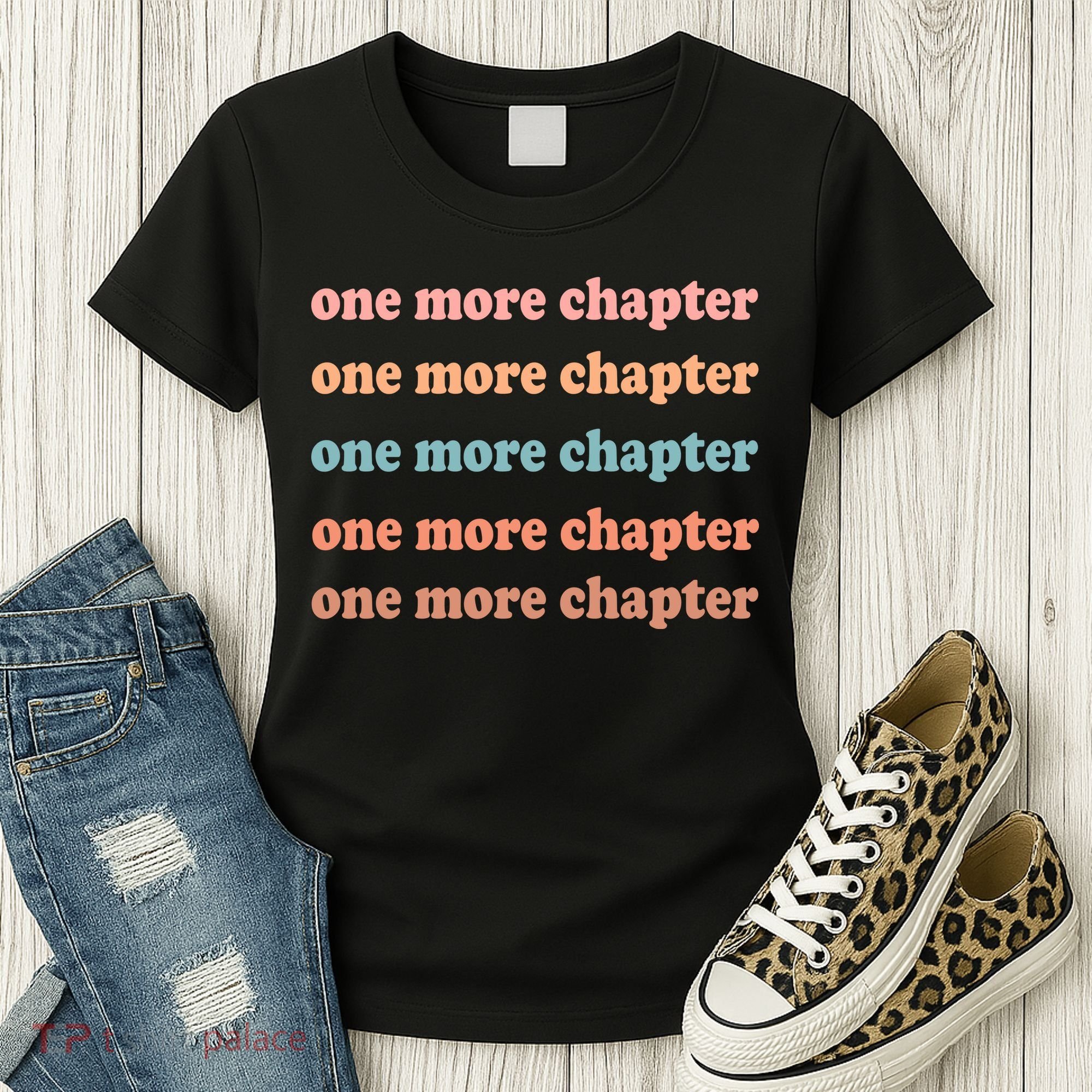 Retro One More Chapter Bookish Funny Women's T-Shirt