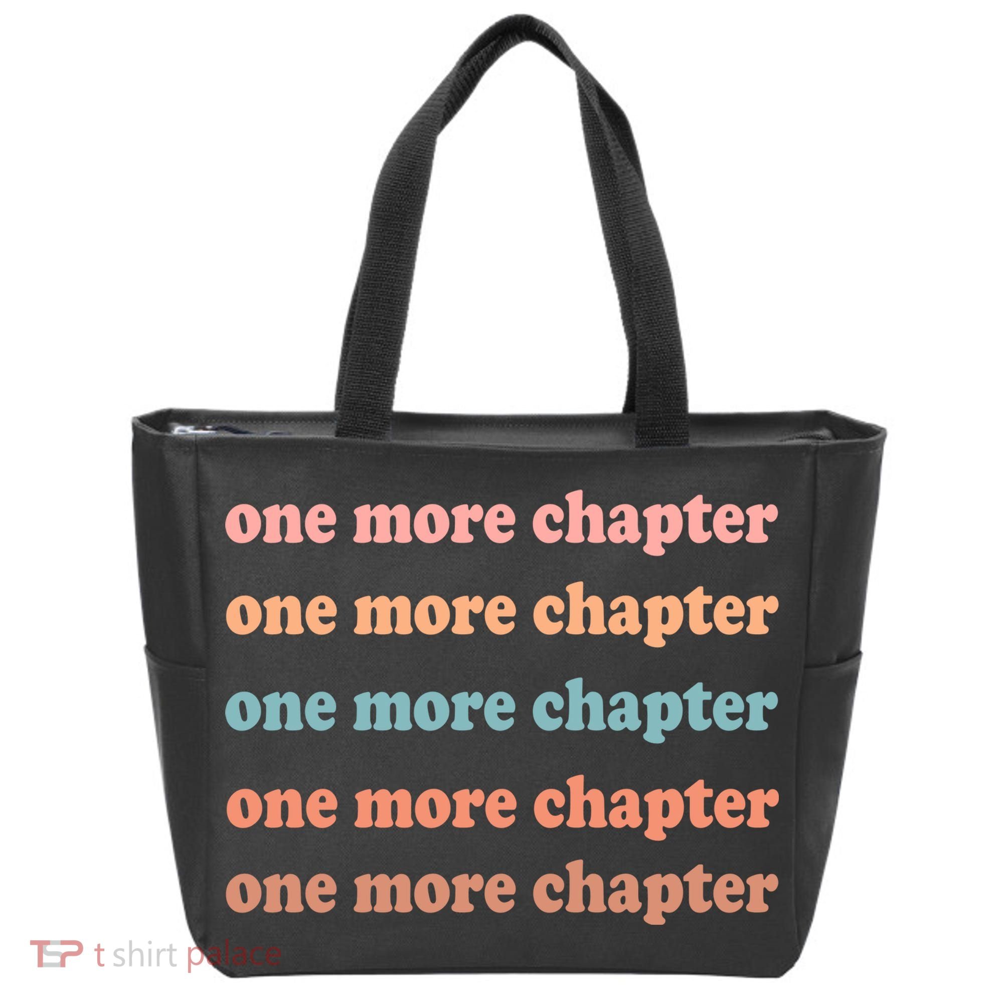 Retro One More Chapter Bookish Funny Tote Bag