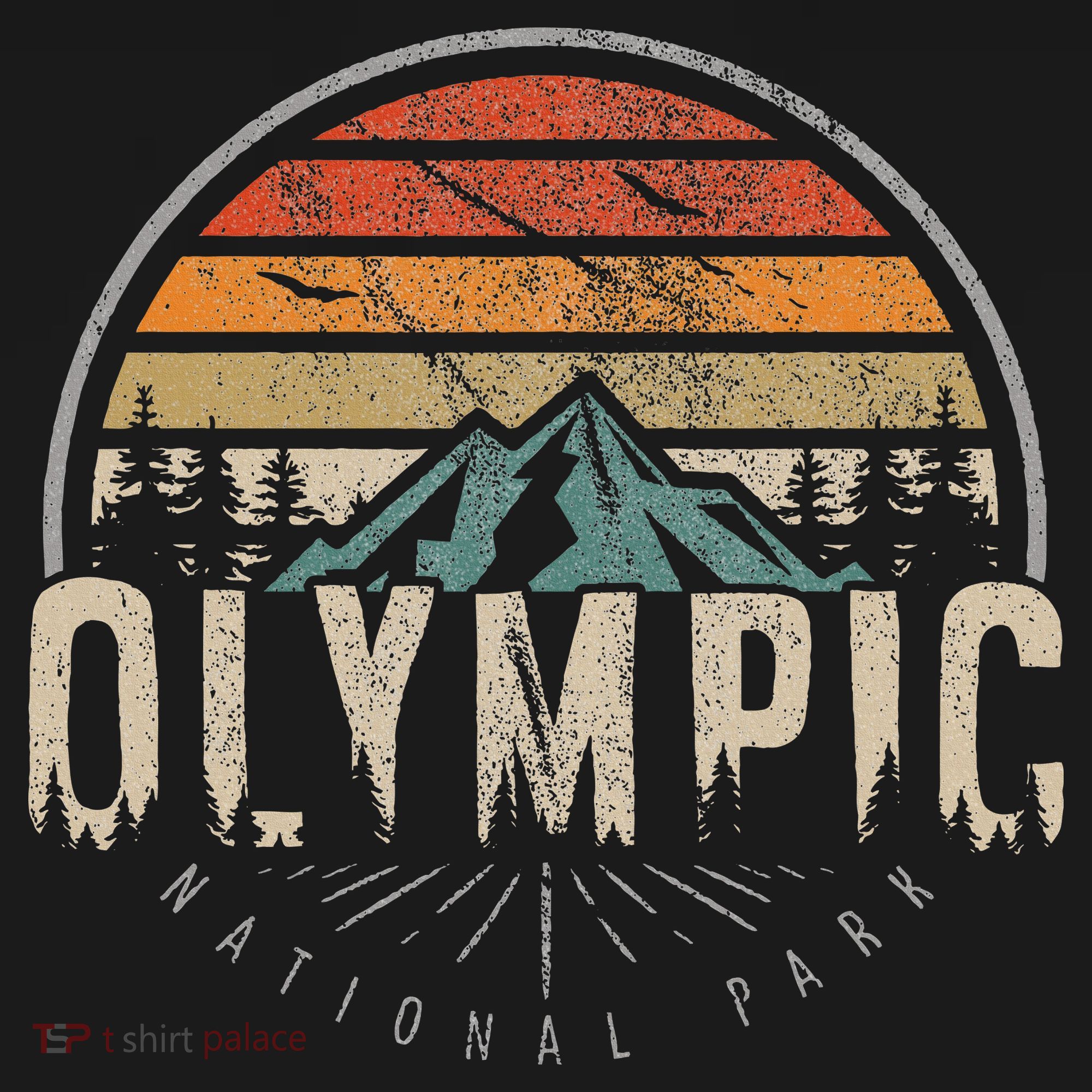 Retro O.L.Y.M.P.I.C National Park Us Vintage T-Shirt