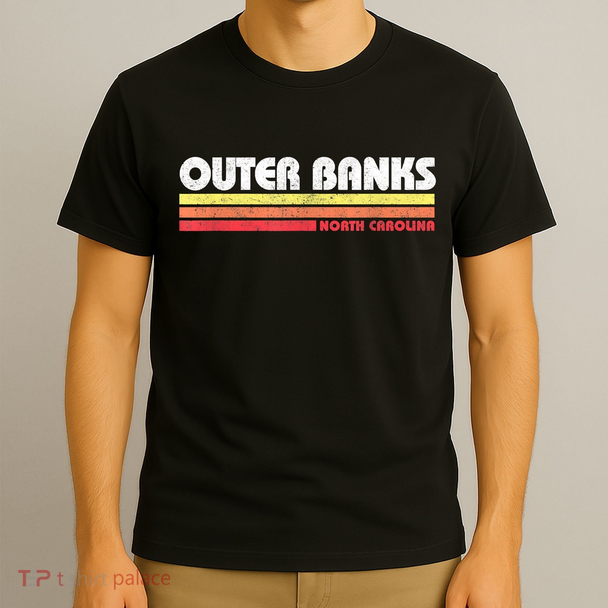 Retro OBX North Carolina NC Vintage Souvenir T-Shirt