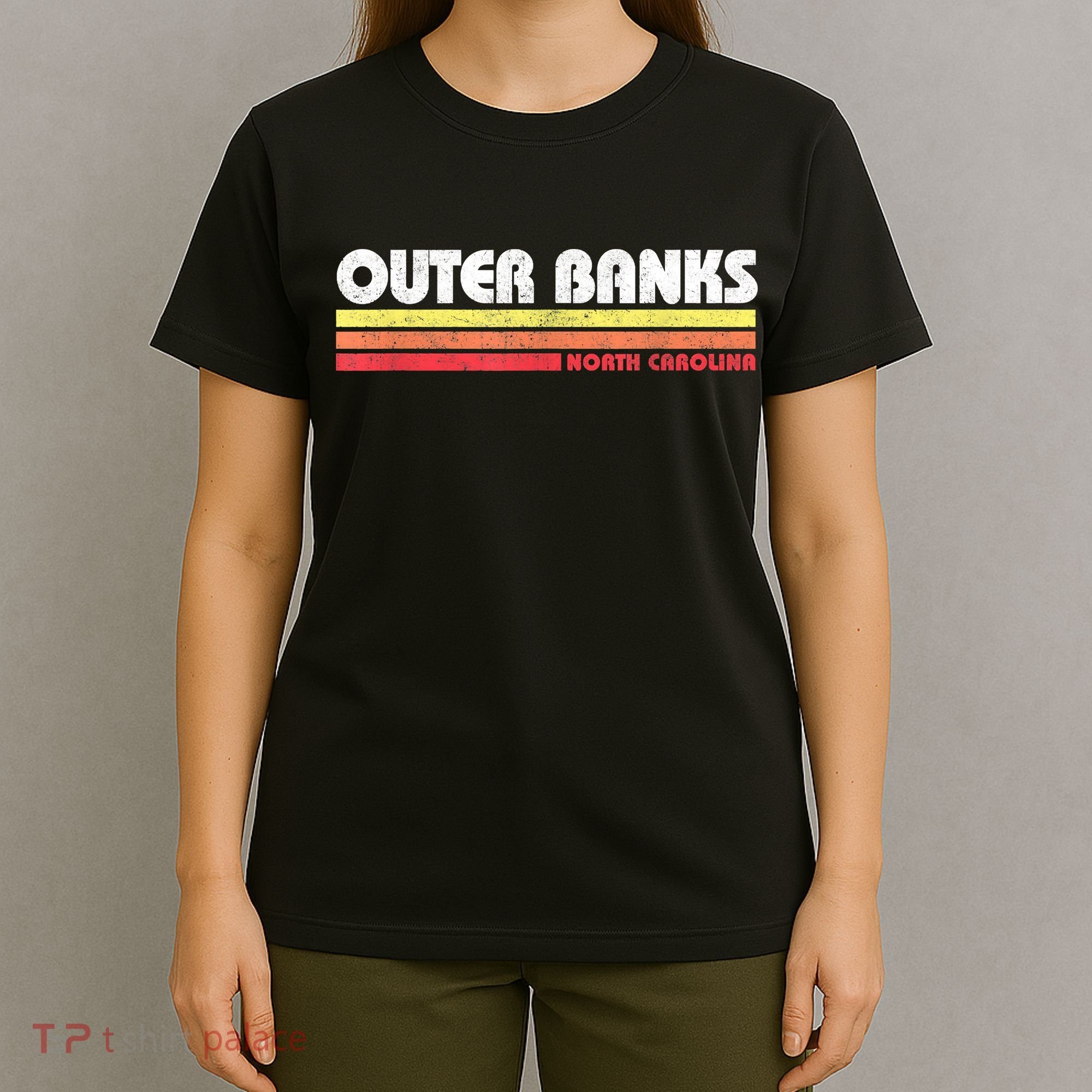 Retro OBX North Carolina NC Vintage Souvenir T-Shirt