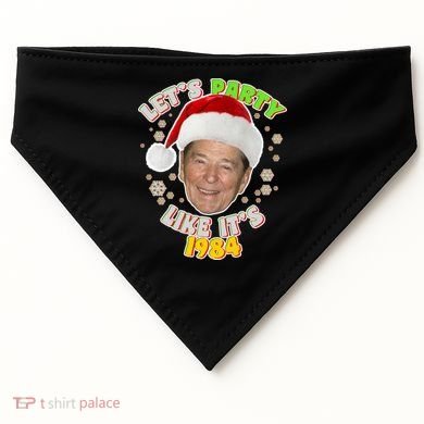 Ronald Reagan Let's Party Like It's 1984 USA-Made Doggie Bandana