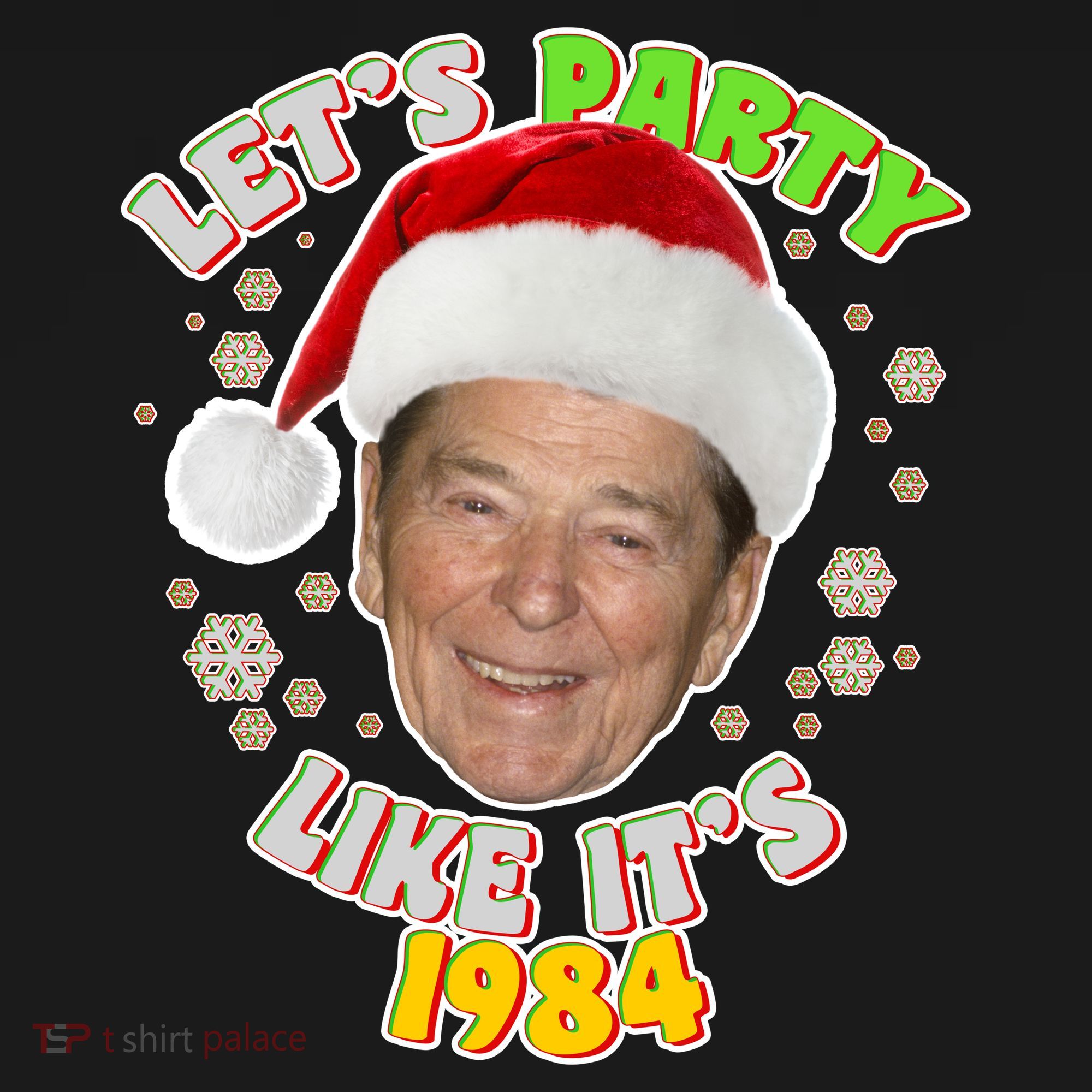 Ronald Reagan Let's Party Like It's 1984 USA-Made Doggie Bandana