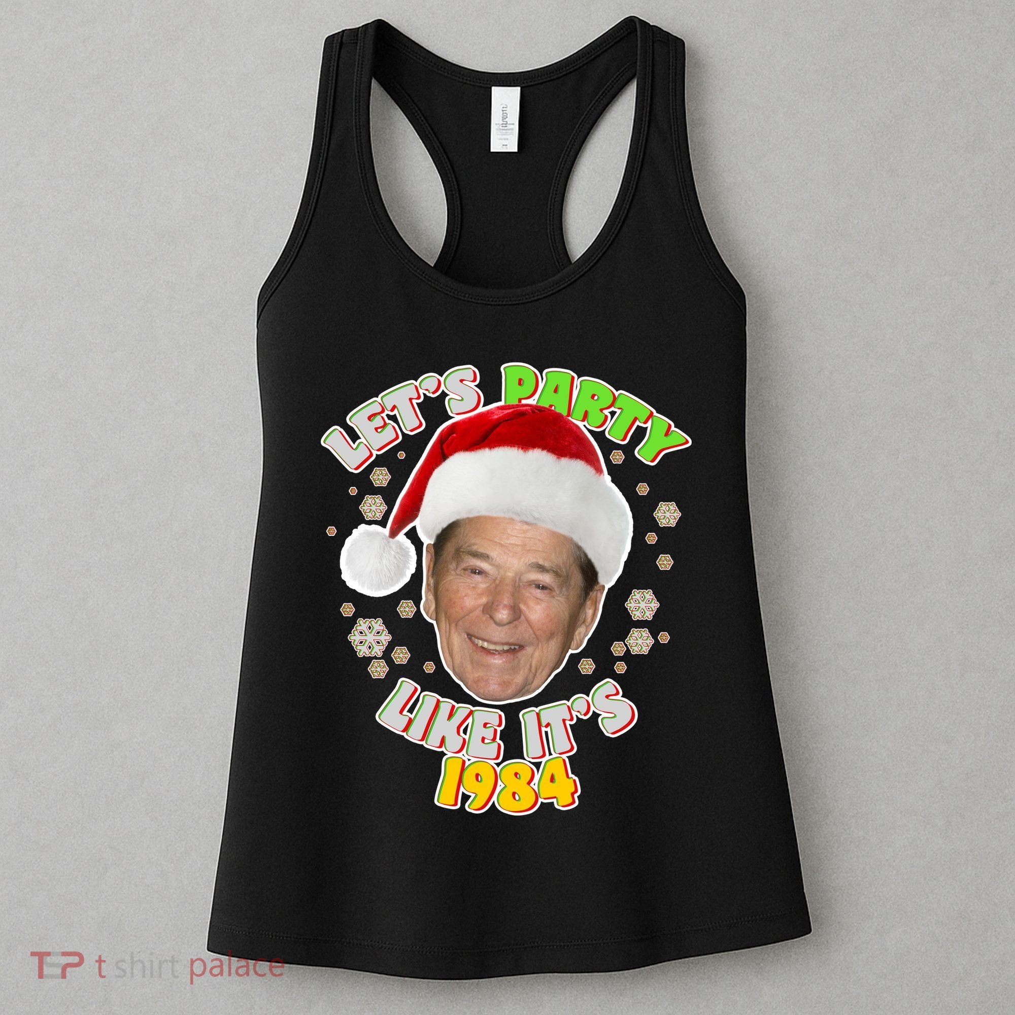 Ronald Reagan Let's Party Like It's 1984 Women's Tank Top