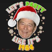 Ronald Reagan Let's Party Like It's 1984 Women's Long Sleeve Shirt thumb 2