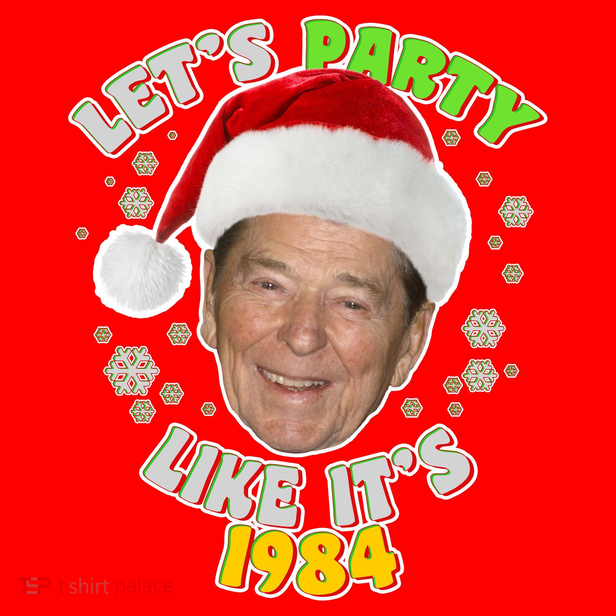 Ronald Reagan Let's Party Like It's 1984 Santa Hat