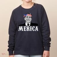 Ronald Reagan Merica Women's Sweatshirt thumb 0