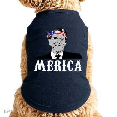 Ronald Reagan Merica Doggie Tank