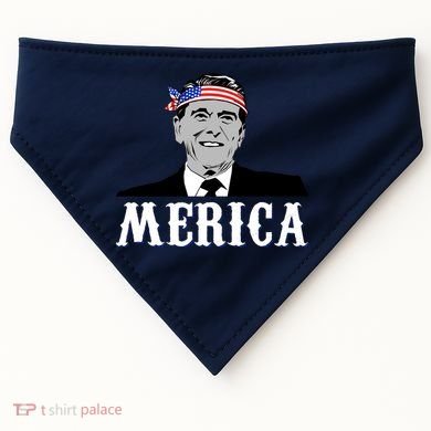 Ronald Reagan Merica USA-Made Doggie Bandana