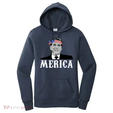 Ronald Reagan Merica Women's Hoodie