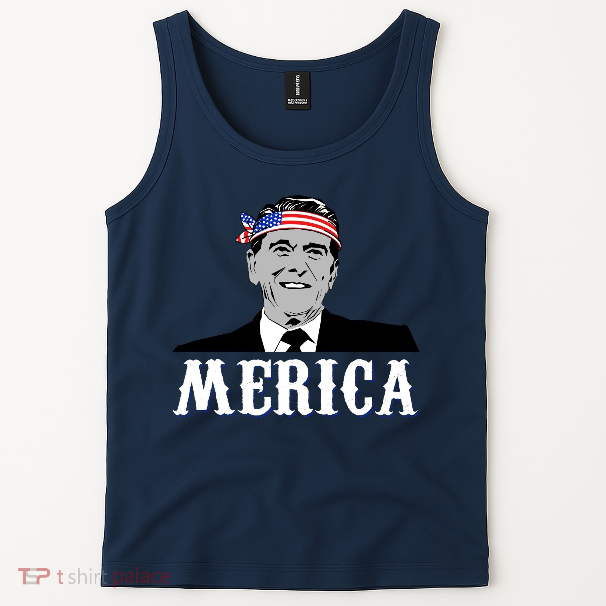 Ronald Reagan Merica Tank Top