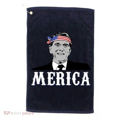 Ronald Reagan Merica Golf Towel
