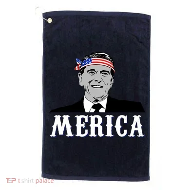 Ronald Reagan Merica Golf Towel
