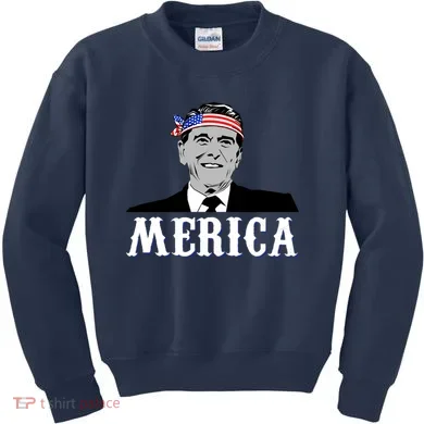 Ronald Reagan Merica Kids Sweatshirt