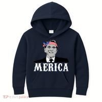 Ronald Reagan Merica Kids Hoodie thumb 0